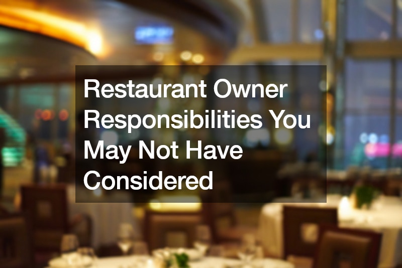 restaurant owner responsibilities